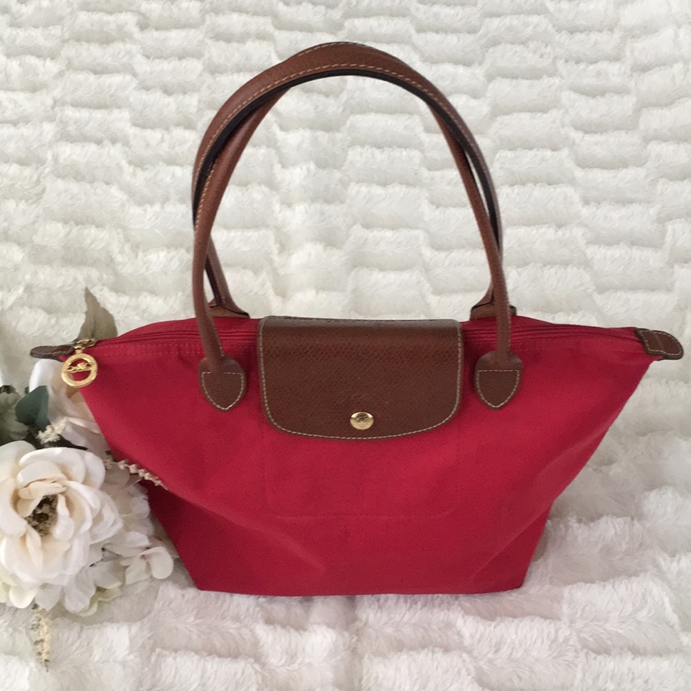 Longchamp Le Pliage Tote Bag Red
